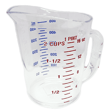1 Pint Measuring Cup  Myers Concrete Roller Meter Testing