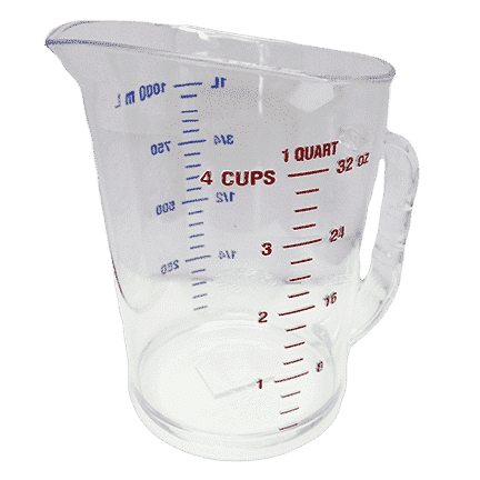 1 QUART Plastic Measuring Cup