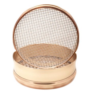 Full Height (3" above the mesh) Brass-Stainless Sieves 12"